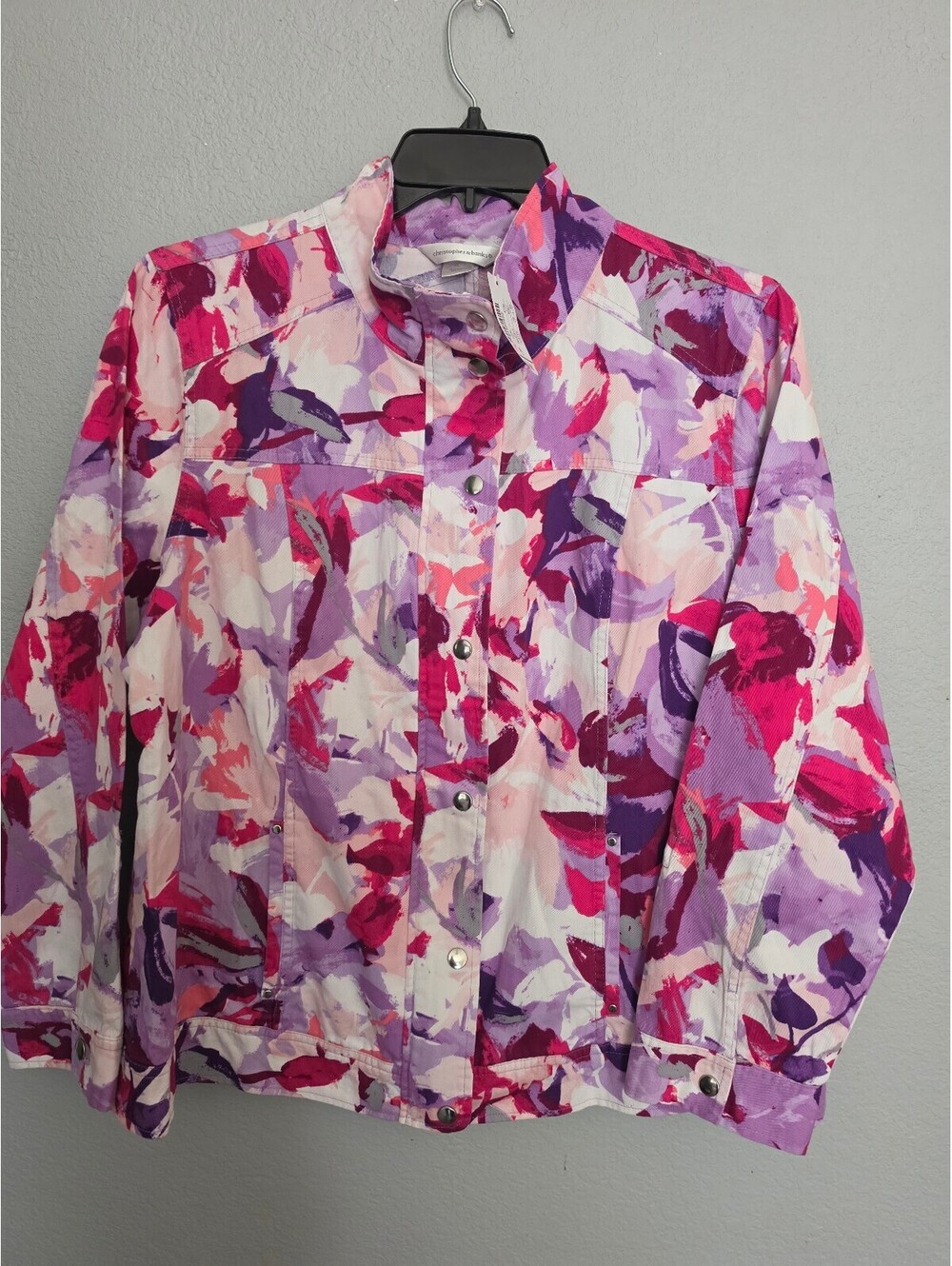 Christopher & Banks Women's XL Floral Button-Up Shirt
